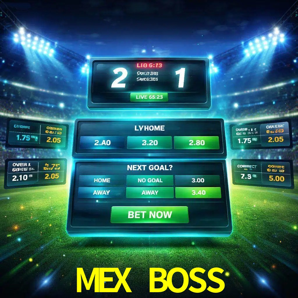 Vista de apuestas en vivo MEX BOSS durante un partido en curso