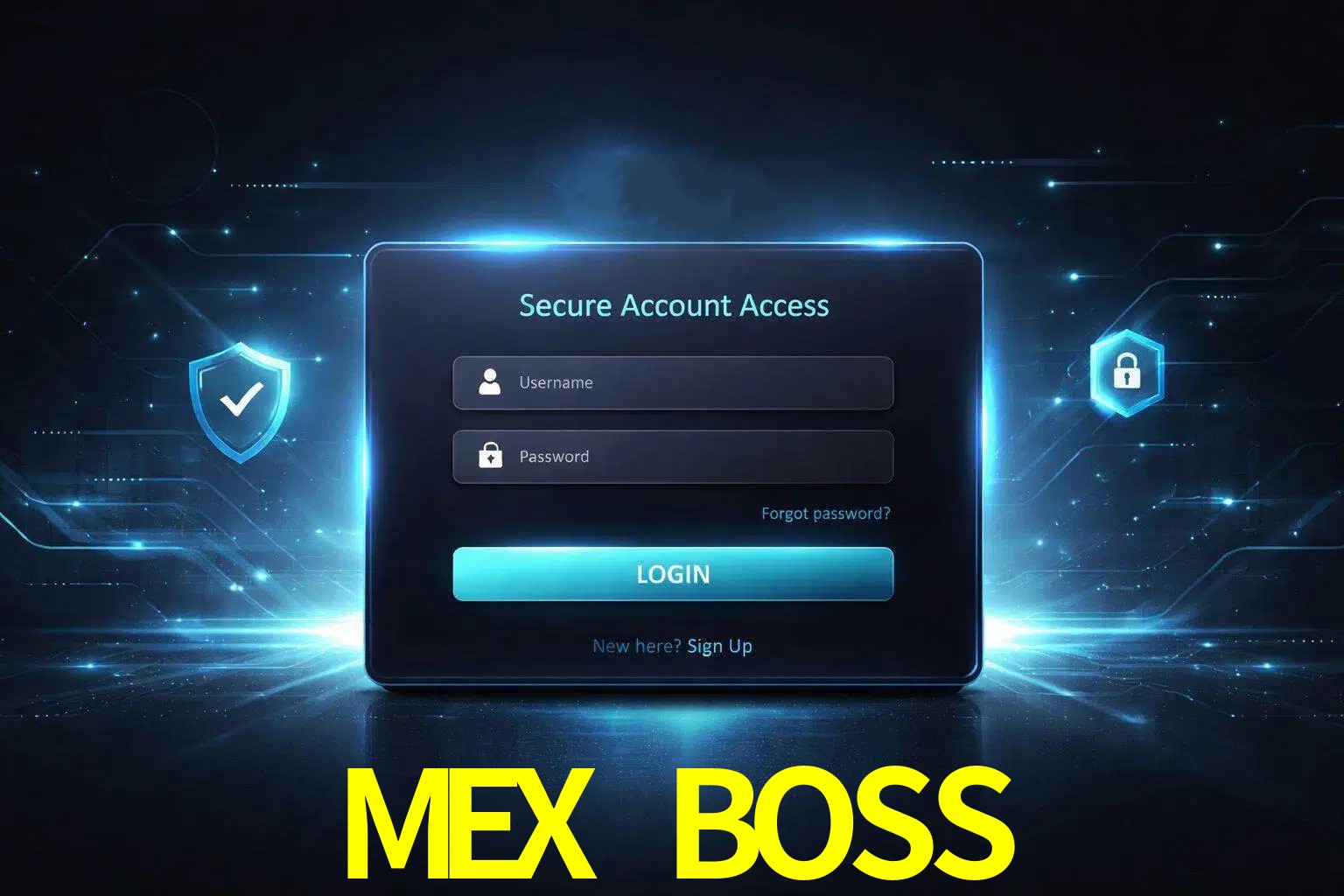 Pantalla de inicio de sesión de cuenta MEX BOSS para usuarios en México